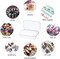 12Pcs Mini Plastic Storage Containers Box with Lid, 3.5x2.4 Inches Clear Rectangle Box for Collecting Small Items, Beads, Game Pieces, Business Cards, Crafts Accessories